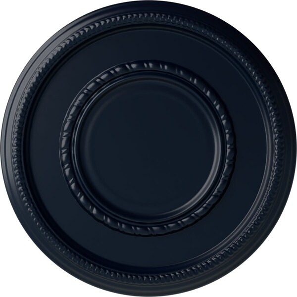 Ekena Millwork Federal Roped Large Ceiling Medallion (Canopies up to 7 3/4"), 17 3/8"OD x 1 1/8"P, Midnight Dream CM17FEMDF - main